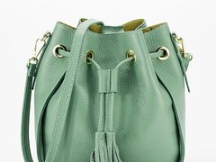 Geanta verde menta din piele naturala 1110 125